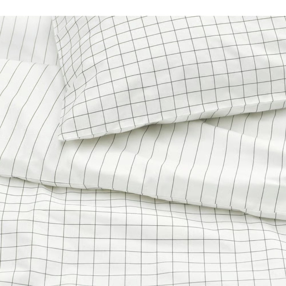 NWOT IKEA DOFAKEJA Duvet + Pillow Case Set FULL/QUEEN